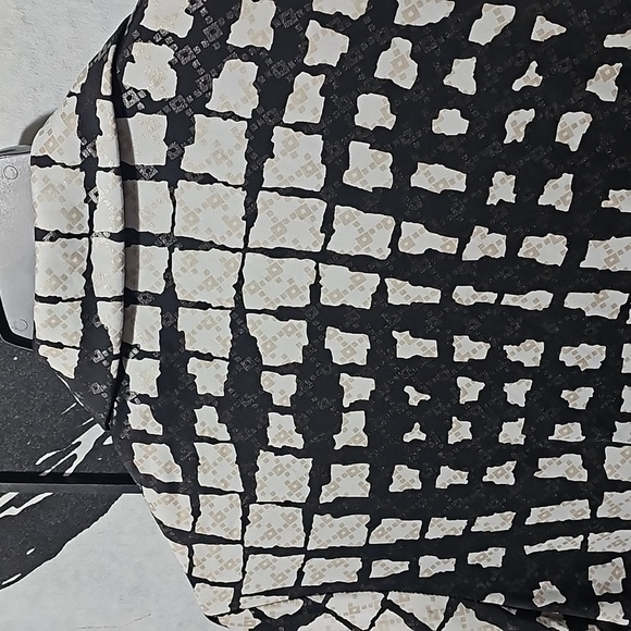 Joseph Ribkoff Checkered Graphic Print Full Zip Jacket Size 12 - Picture 5 of 7